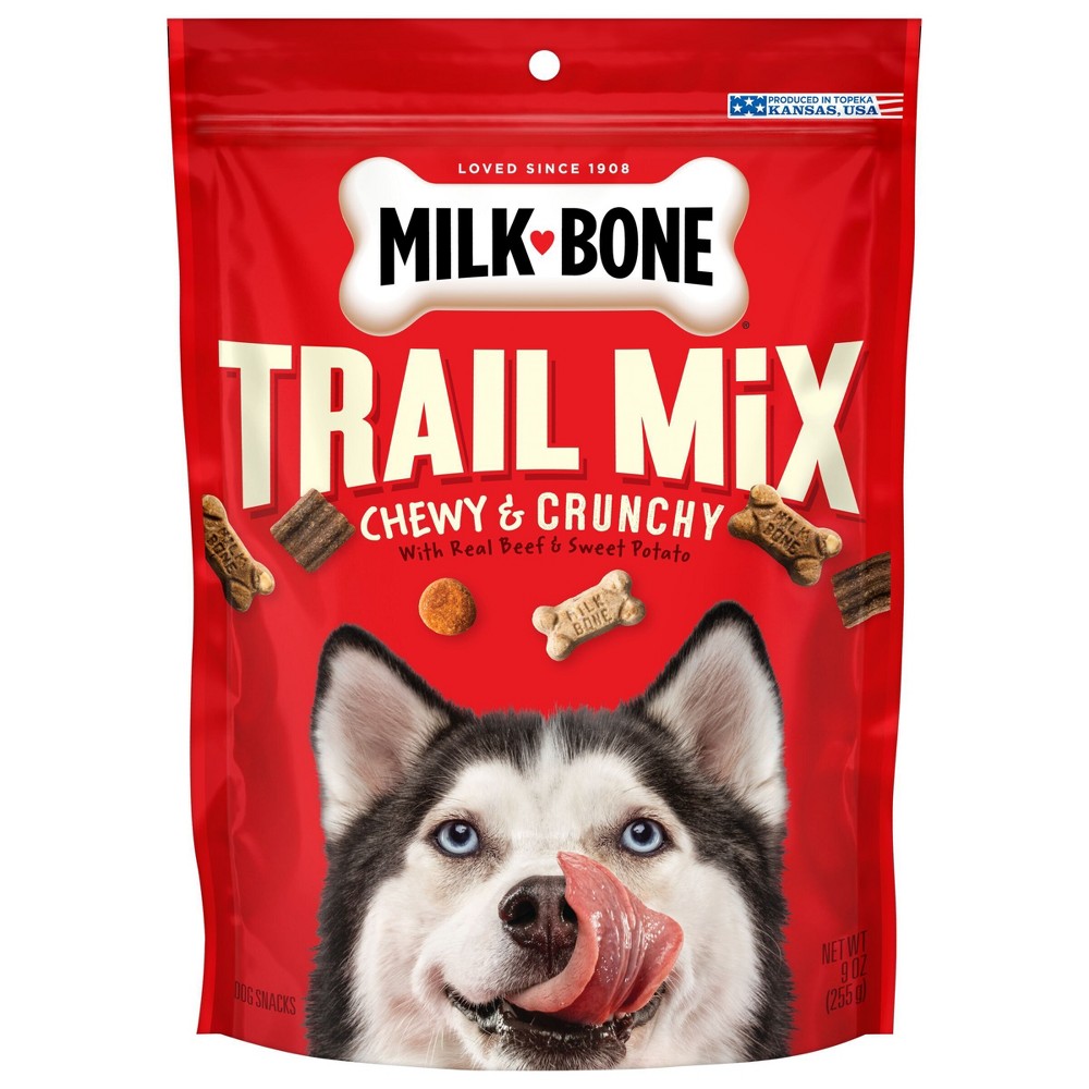 Photos - Dog Food Milk-Bone Treats Bone Trail Mix Beef & Sweet Potato Dog Treats -9oz