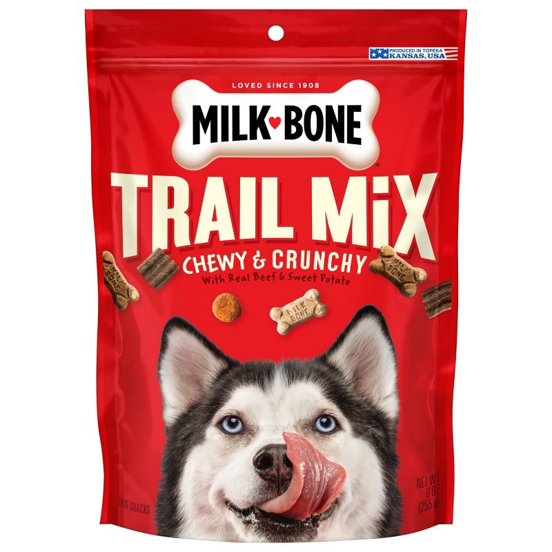 Milk-Bone Treats Bone Trail Mix Beef &#38; Sweet Potato Dog Treats -9oz, 1 of 11