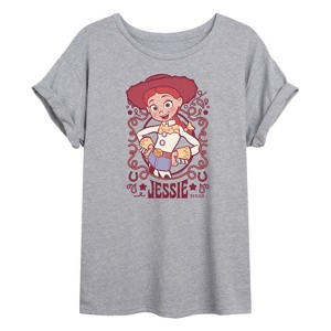 Women's - Toy Story 4 - Jessie Cowgirl Oversized Graphic T-Shirt - 1 of 4