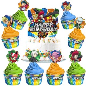 Treasures Gifted BEYBLADE Cake Topper & BEYBLADE Cupcake Toppers Kit - 1 of 1