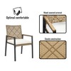 Kumasinova All-Weather Patio Dining Table Sets with 4 Chairs,Patio Conversation Combo Set with Acacia Table Top&Umbrella Hole for Backyard - 3 of 4