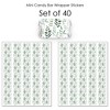 Big Dot of Happiness Boho Botanical - Mini Candy Bar Wrapper Stickers - Greenery Party Small Favors - 40 Count - 3 of 4