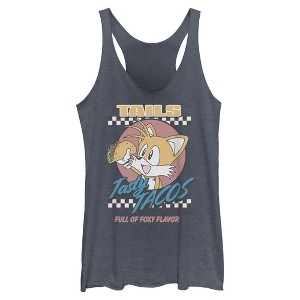 Womens Sonic the Hedgehog Tails Tasty Tacos Racerback Tank - 1 of 4