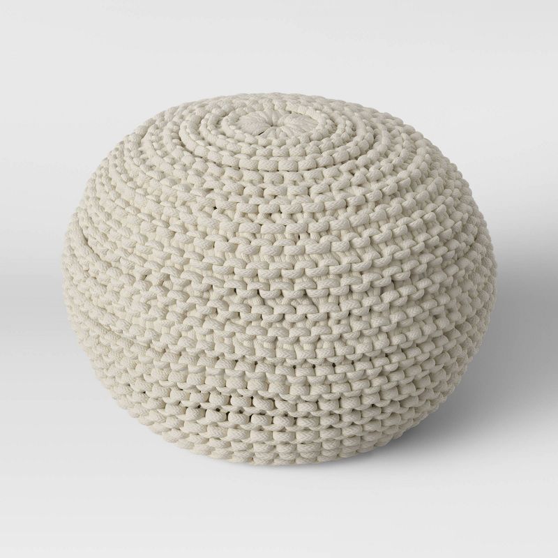 Cloverly Chunky Knit Pouf - Threshold&#153;, 4 of 16