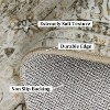 10'x13'Vintage Floral Washable Rug Non-Slip, Retro Low Pile Throw Rug for Living Room Bedroom Dining Room, Soft Foldable Carpet,Camel - 3 of 4