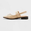 Women's Peyton Double Buckle Slingback Flats - Wild Fable™ Beige - 2 of 4