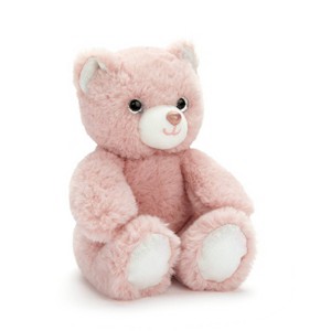 FAO Schwarz 7" Dusty Pink Glitter Bear Toy Plush - 1 of 4