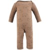 Hudson Baby Infant Boy Thermal Coveralls 2pk, Bear Tree - 3 of 4