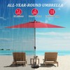 PAGED Rectangle Patio Umbrella Modern Market Umbrella with Lift, Tilt, Crank for Garden and Poolside, Umbrella Base Not Included - 4 of 4