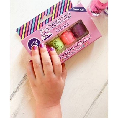 Piggy Paint Nail Polish Set - Neon - 4pk/0.48 fl oz_4