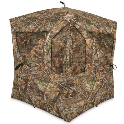 Plano AMEBL3029 Ameristep Outdoor 3 Person Brickhouse Ground Deer Duck Hunting Blind, Camouflage