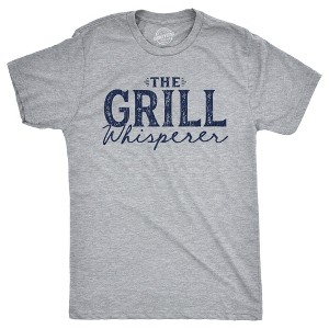 Mens The Grill Whisperer T Shirt Funny Cookout BBQ Grilling Joke Tee For Guys - Crazy Dog Men's T Shirt - 1 of 4