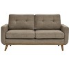NicBex Modern Tufted Upholstered Loveseat Sofa Couch with Wooden Legs,2-Seat Lounge Sofa for Living Room,Apartment - 2 of 4