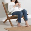 South Shore Balka Wood and Rope Lounge Chair Beige/Natural: Teak Frame, Polyester Rope, Handcrafted - 3 of 4