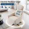 AMERLIFE Zero Gravity Power Recliner Chairs for Adults, Electric Recliner with USB & Type-C Ports, 270 Swivel for Living Room, Chenille - 4 of 4