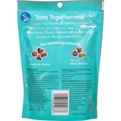 Purina Whisker Lickin' Chicken & Seafood Cat Treats, 6.5 Oz - Crunchy Cat Snacks
