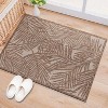 World Rug Gallery Contemporary Palm Leaf Textured Flat Weave Indoor/Outdoor Area Rug - 2 of 4