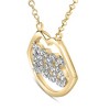 Haus of Brilliance 14K Yellow Gold Plated Silver 1/4 Cttw Diamond "Boss" Pendant Necklace - 3 of 4