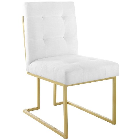 Gold upholstered online chair