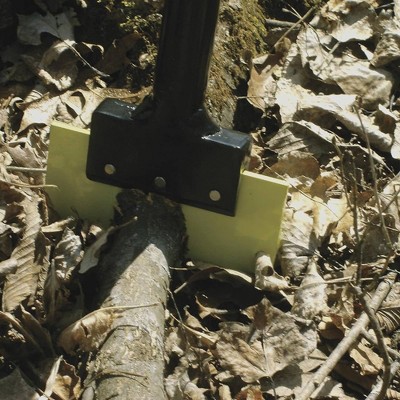 Brush Grubber 18 Inch Heavy Duty Root Buster with Manual Operation Mode and V Shaped Blade for Patio, Lawn, and Garden Equipment, Green