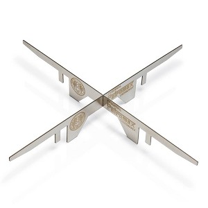 Petromax Stainless Steel Fire Stand, Easy Assembly with Carry Bag to Use with Chimney Starter for Outdoor Campfire Cooking, 13.6" - 1 of 4