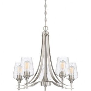 Quoizel Lighting Towne 5 - Light Chandelier in  Brushed Nickel - 1 of 4