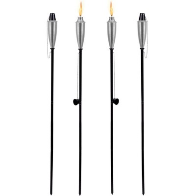 59.5'' Metal Garden Torch (Set of 4)