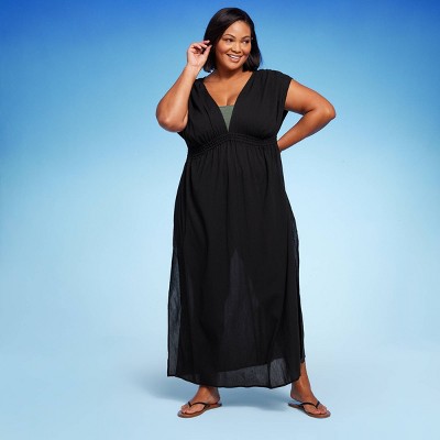 Women's Side-Slit Maxi Cover Up Dress - Kona Sol™