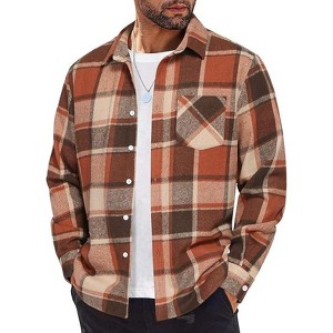 COOFANDY Flannel Shirts Plaid Shirt Button Down Shirts - 1 of 4