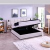 GDFStudio Kennedy Velvet Upholstered Bedroom Furniture Set with Two Floating Nightstands, Headboard - 2 of 4