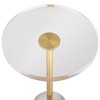 55 Downing Street Callie 14" Wide Gold and Clear Acrylic Round Side Table - 3 of 4