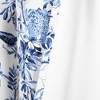 Lush Décor Farmhouse Bird And Flower Insulated Grommet Blackout Window Curtain Panels White/Blue 38X84 Set - 4 of 4
