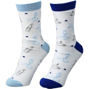 Pavilion Gift Company - Before & After Patients - M/L Adult Cotton Blend Sock - Socks - 1 of 4