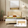 GDFStudio Eureka Modern Farmhouse Wall Mounted Fluted Wood Headboard with Wingback Design - 2 of 4