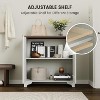 Garvee Modern Farmhouse Coffee Bar Cabinet – Kitchen Storage Cabinet with Fluted Doors, Sideboard Buffet with Adjustable Shelves - 3 of 4