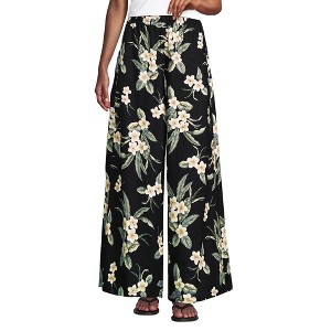 Lands' End Women's Linen High Rise Palazzo Pants - 1 of 4