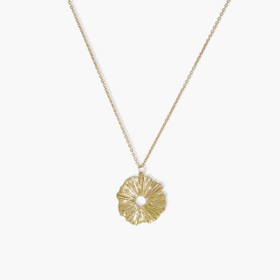 Sanctuary Project Dainty Sunburst Pendant Necklace Gold