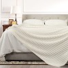 White Warm Blanket with Breathable and Soft for Couch and Bed - 3 of 4