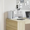 vidaXL Desk Organiser White 17.5x9.4x9.8" Engineered Wood - 3 of 4