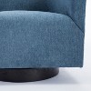 NicBex Faux Leather Accent Chair,Upholstered Living Room Chairs with Curved Backrest and Wood Base,Modern Armchair,Club Chairs for Living Room - 4 of 4