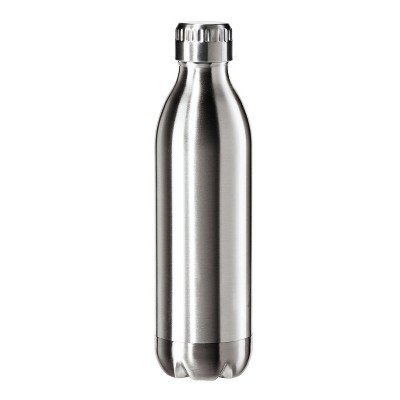 Oggi Calypso Lustre Satin Finish Stainless Steel 17 Ounce Sport Bottle with Screw Top