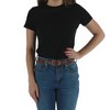 CTM Women's Croc Print Center Bar Buckle Belt 2 Pack - 2 of 4