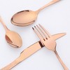 REGALWOVEN 24 Pcs 6 Set Stainless Steel Flatware Set with Grain for Kitchen and Dinner - 3 of 4