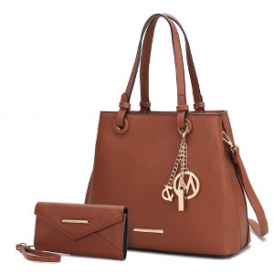 MKF Collection Kearny Vegan Leather Women’s Tote Bag with Wallet by Mia K- 2 pieces - 1 of 4
