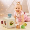 Quercetti: PlayBio Kubo Shape - 11pc Cube Block Toy, Shape & Size Matching - 3 of 4