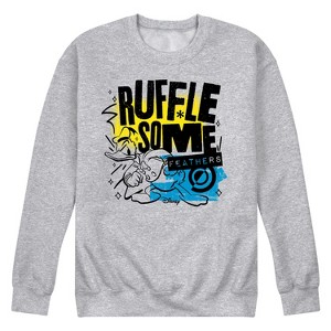 Men's - Disney - Ruffle Some Feathers Graphic Fleece Sweatshirt - 1 of 4