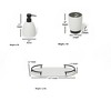 Roselli Trading Dubai 3 pc Bath set (black trim) - 2 of 3