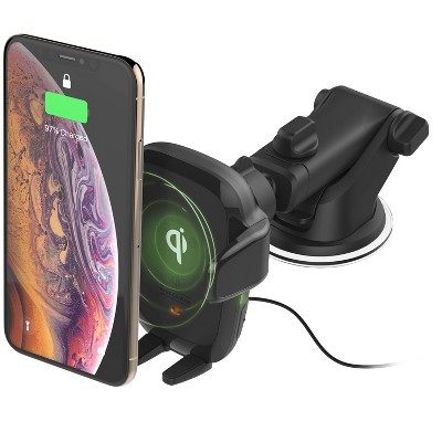 iOttie AutoSense Wireless Dash &#38; Windshield Mount with 10W Qi Wireless Charging Mount - Black