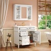 Bathroom Vanity Cabinets 36 Inches With Medicine Cabinet, Bathroom Floor Cabinets With 2 Soft Closing Doors And 4 Drawers-Cuddlewood - 2 of 4