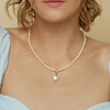 Bearfruit Jewelry Hope Cultured Pearl Necklace with Heart Shaped Charm Pendant - 3 of 4